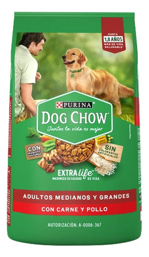 Dog Chow Croquetas Adulto Razas Medianas Y Grandes 25 Kg