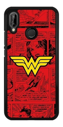 Funda Protector Para Huawei Wonder Woman Dc Comics 02