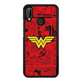 Funda Protector Para Huawei Wonder Woman Dc Comics 02