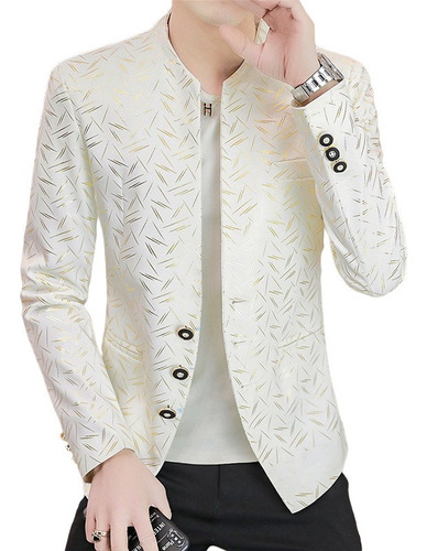 B Blazer Traje Sacos Slim Fit Estilo Coreana Para Caballeros