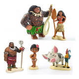 6pcs Moana Acción Figura Modelo Juguete Regalo Para Niños