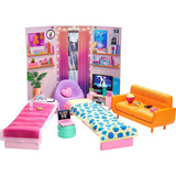 Barbie Big City Dreams Dormitorio Cama Sofá Mueble Accesorio