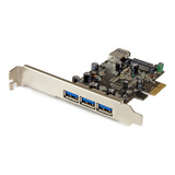 4 Port Pci Express Usb 3.0 Card - 3 External And 1 Internal 