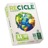 Papel Sulfite A4 Reciclado Jandaia Recicle 500 Folhas 75g