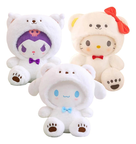 Peluche De Sanrio, Paquete De 3, Cinnamoroll Melody Pochacco