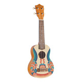 Ukelele Soprano Linden U-21-retro Con Funda Bamboo