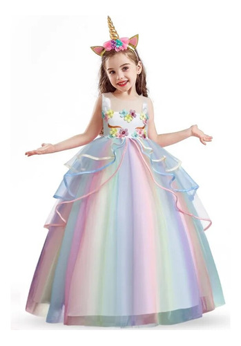 Vestido De Fiesta De Princesa, Unicornio, Ropa De Cumpleaños