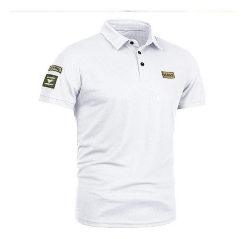 Camisa Polo Masculina De Alta Qualidade Com Gola De Lapela E