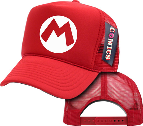 Gorra Mario Bros Trucker Luigi Peach O Bowser