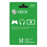 Xbox Live Gold 12 Meses - Codigo / Entrega Digital