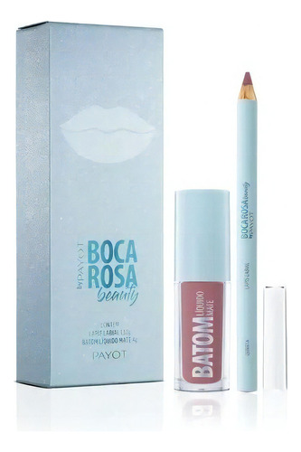 Kit Especial - Lápis + Batom Bia Todo Dia Boca Rosa By Payot Cor Coral-claro