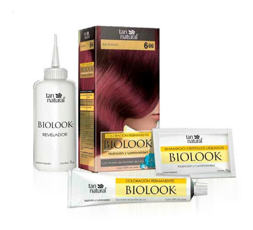 Biolook Tan Natural Tintura Permanente Kit Completo