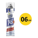 Kit C/6 Álcool Aerosol 70% 300ml