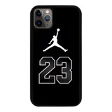 Funda Uso Rudo Tpu Para iPhone Michael Jordan 23 Blanco Negr