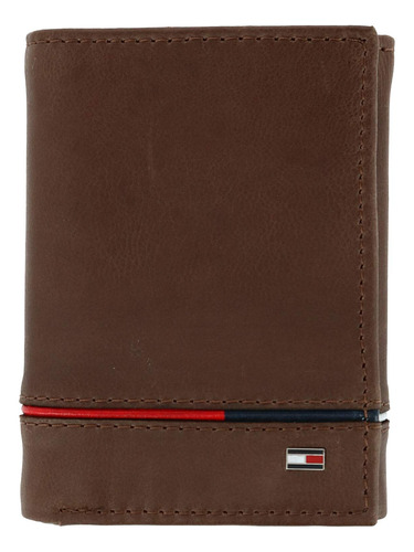 Cartera Tommy Hilfiger Leif Rfid De Piel Triple Para Hombre