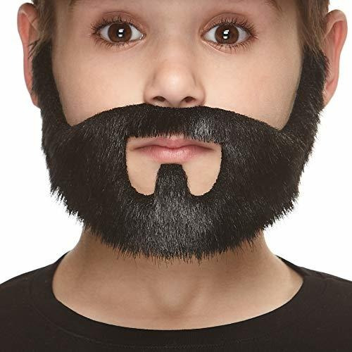 Maquillaje Para Disfraz - Bigotes Barba Falsa, Autoadhesivo,