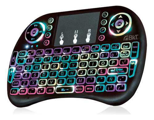 Bkt Mini Teclado Inalambrico Retroiluminado Rgb Bkt240r