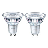 Set 2 Ampolletas Dicroica Philips Premium Gu10 5w Dimeable