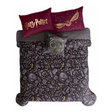 Edredón Harry Potter Matrimonial Vianney 2vista 2funda+cojín