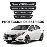 Sticker Protección De Estribos Puertas Nissan Versa Diseño 4