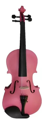 Andolini Violin 4/4 Rosa Estuche Y Arco A-vio-e-4/4pk Color Rosa Chicle