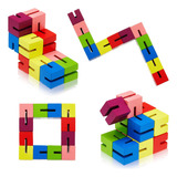 Cubos De Madera Con Forma De Cubo Colorido Para La Mente Y E