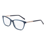Armação Oculos Grau Colcci C6085i7253 Azul Marmorizado