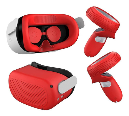 Cubierta Toluohu Compatible Con Oculus Quest 2 - Red