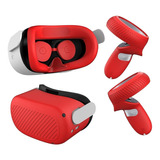 Cubierta Toluohu Compatible Con Oculus Quest 2 - Red