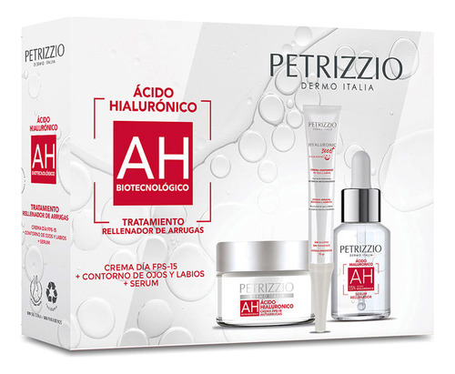 Tripack Ácido Hialurónico Crema + Contorno + Sérum