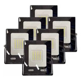 Reflector Led Luminaria 20w/200w Uso Exterior Ip65 6 Piezas 