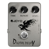 Pedal Guitarra Joyo Jf 08 Digital Delay Prata