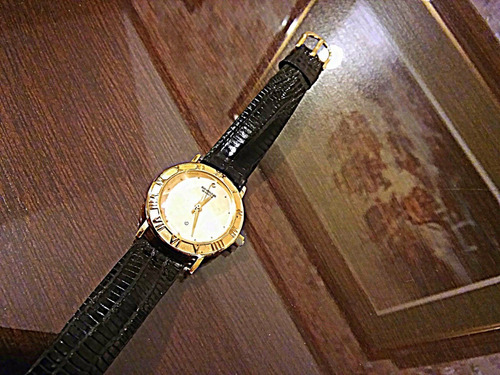 Reloj Samsung Mujer/ Malla Cuero Lagarto/ Vintage Unico!