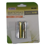Pilas Aaa Baterias Recargables 1200 Mah Radox 660-680