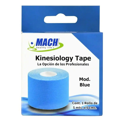 1 Cinta Kinesiologica Vendaje Neuromuscular Kinesiotape Mach Color Azul | MercadoLibre