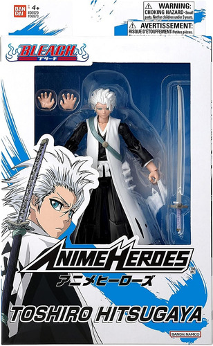 Figura Anime Heroes Bleach - Toshiro Hitsugaya- Bandai - Dgl