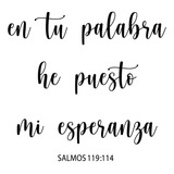 Salmos 119:114 En Tu Palabra  Verso Bíblico  Vinil Adhesivo