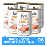 Brit Care Mono Protein Pavo Y Papa Dulce Pack 6 Unidades