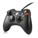 Controle Com Fio Xbox 360 Pc Slim 1,90 Metros Preto