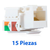 Kit 15 Conectores Rj45 Cat5e Blanco Ens-jtl5ewh Enson