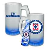 Tarro Cervecero Futbol +destapador Cruz Azul Personalizado