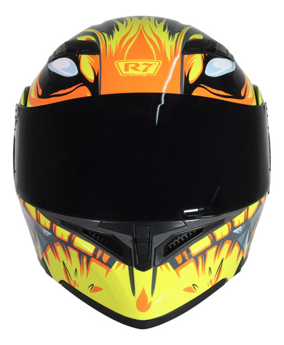 Casco R7 Abatible Unscarred Amarillo Mate Mate Xxl