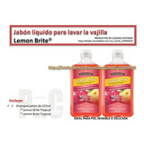 Jabón Lemon Brite Lavavajillas 1 Tropical Y El 2do A Elegir 