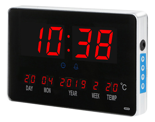 Reloj Led Con Calendario Perpetuo, Despertador De Mesa Colga