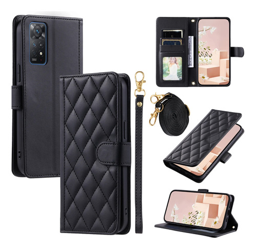 Funda De Piel Crossbody Cards Solt Wallet Para Xiaomi