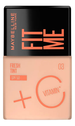 Base Líquida Maybelline Fit Me Fresh Tint Vitamina C Spf 50