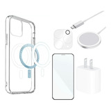 Kit Case Mica Cargador 14 Pro 14 Pro Max Para iPhone Magsafe