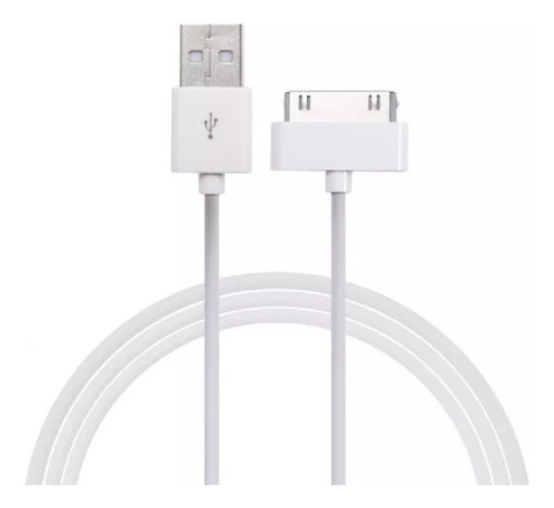 Cable Compatible iPhone 4 iPad 2 3 4 Usb  30 Pines  Blanco