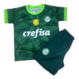 Kit Conjunto Infantil Do Palmeiras Verde 
