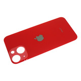 Refaccion Tapa Trasera Cristal Para iPhone 13 Mini Rojo Adhe